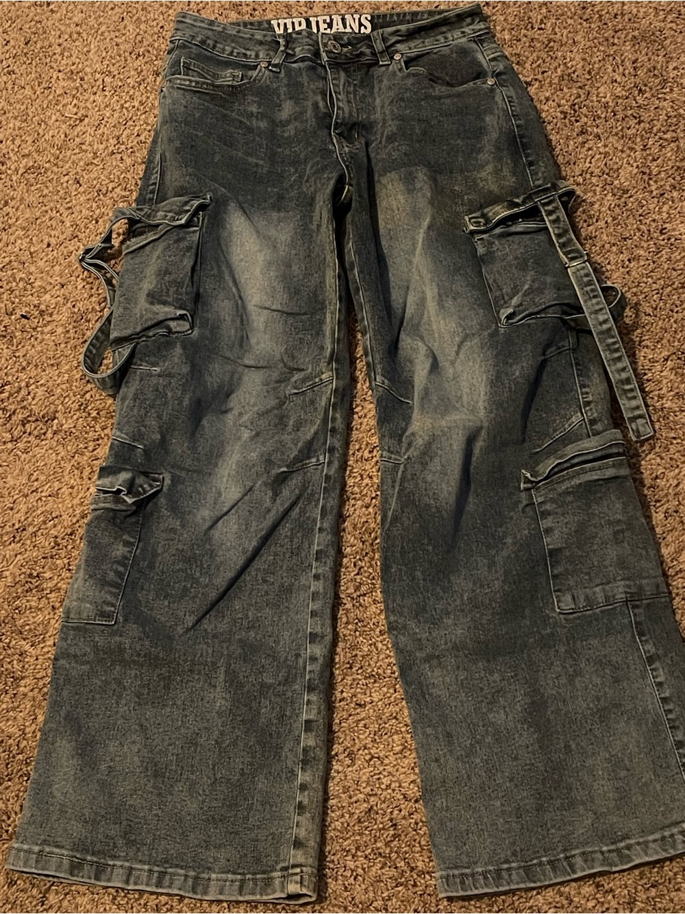 VIP Washed Cargo Jeans